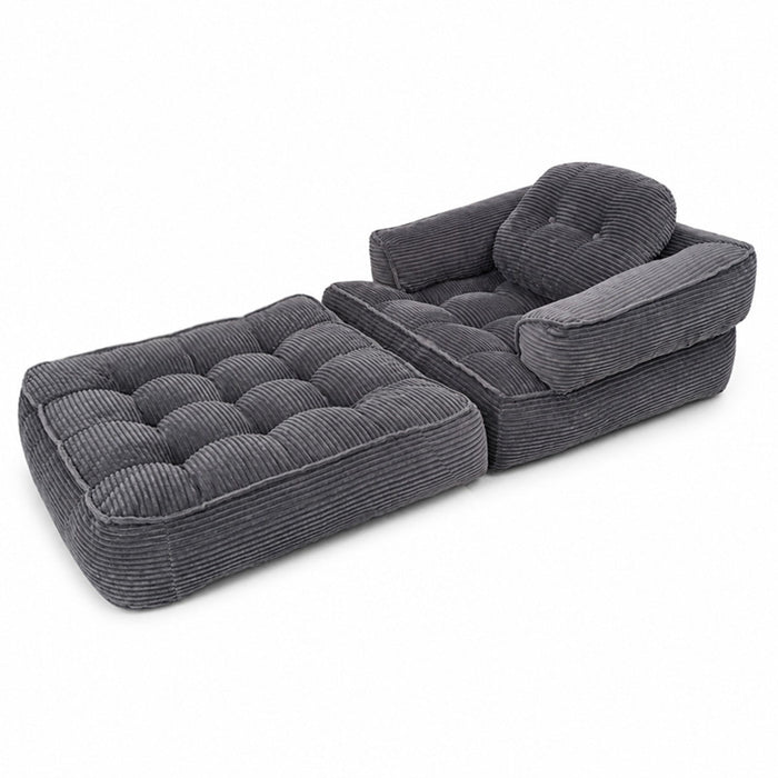 Convertible 2 In 1 Armrest Sofa For Bedroom