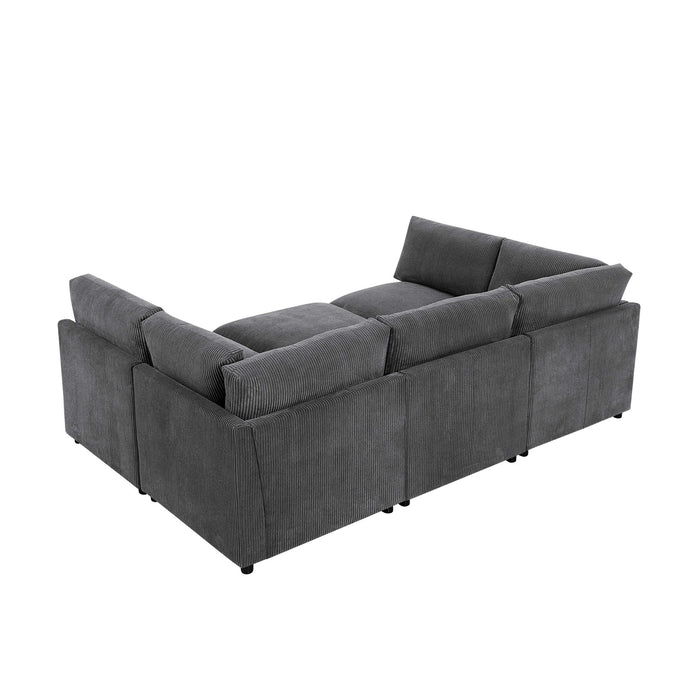 Modern Reversible Modular Sectional