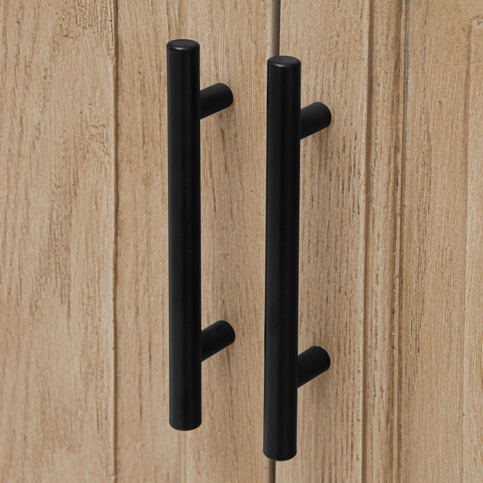 Modern Freestanding Bathroom Vanity With Ceramic Sink, Hot And Cold Faucet, Storage Cabinet & Open Shelf