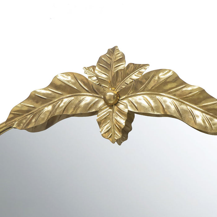 Arched Wall Mirror With Metal Frame, Wall Mirror For Living Room