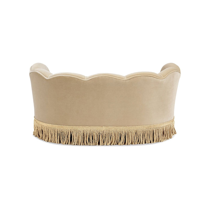 Clara - Medium Scalloped Pet Sofa Bed - Brown