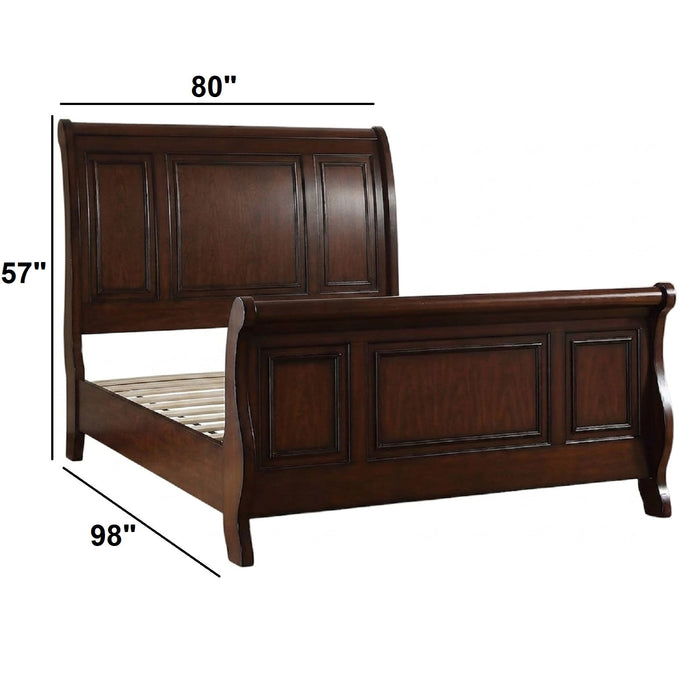 Bed With 2 Panel Headboard And Footboard
