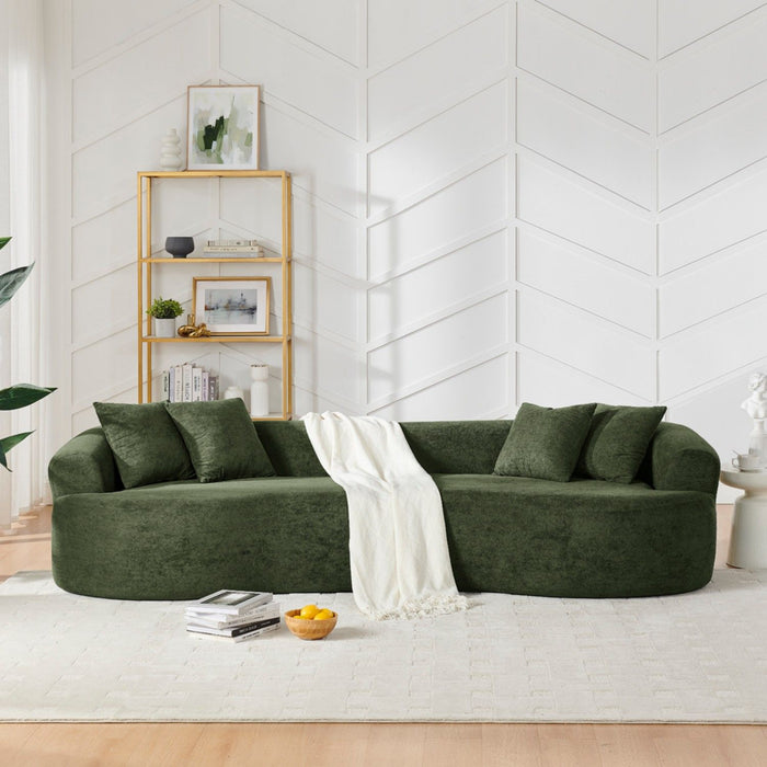 4 Seater Curved Cloud Sectional Sofa