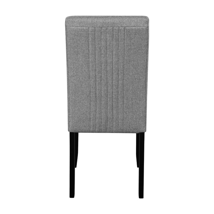 5 Piece Round Dining Table Set, Modern Table And 4 Upholstered Chairs For Dining Room