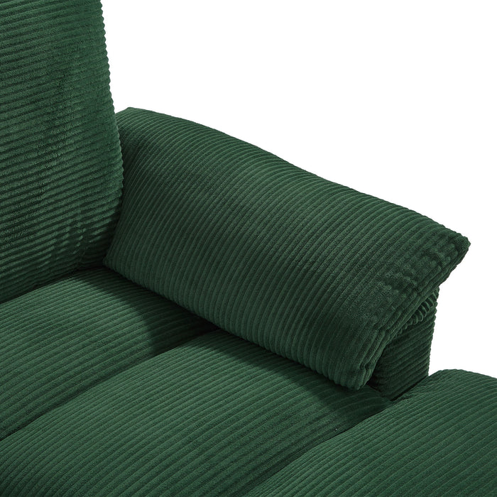 Modern U - Shaped Sectional Sofa With Storage Ottomans, USB Ports, And Cup Holders