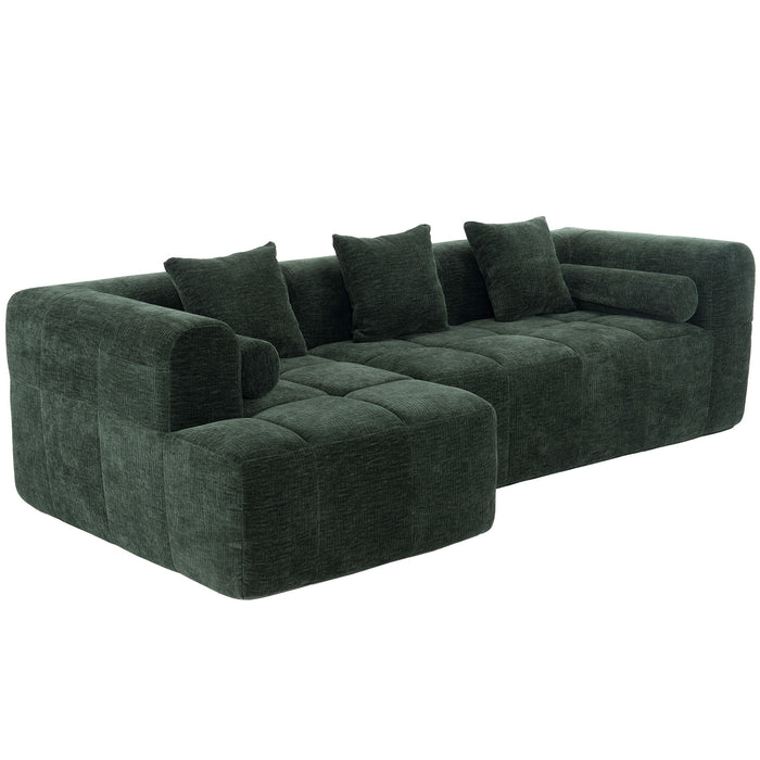 Sectional Free Combined Sofa With 2 Side Pockets