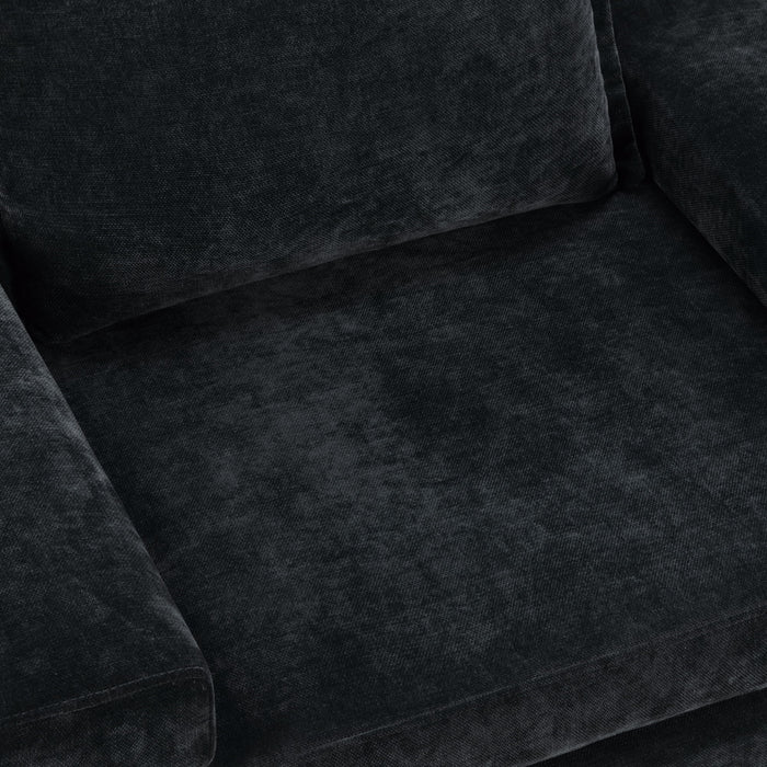 Upholstered Accent Chair With Wide Armrests And Ergonomic Back Support