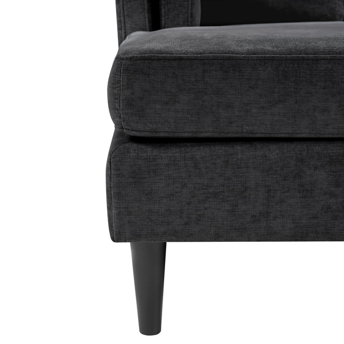 Chaise Lounge Sofa Bed With Dual Layer Armrests For Living Room