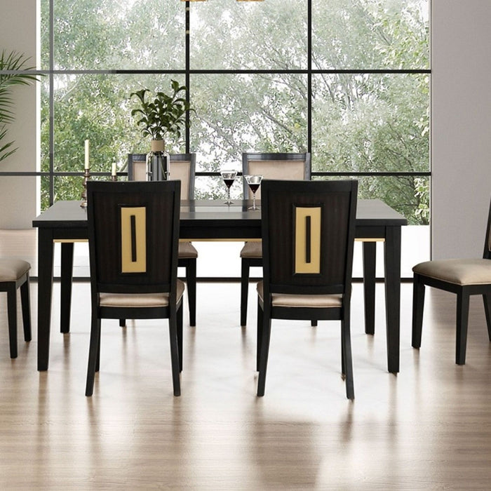 Dining Chairs With Accent Trim (Set of 2) - Espresso