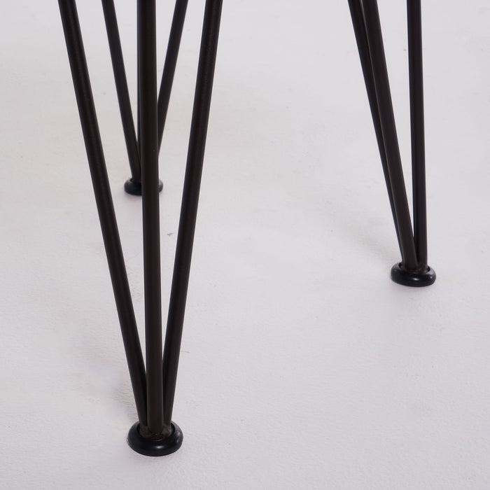 Zion - Outdoor Industrial Iron And Coffee Table - Teak