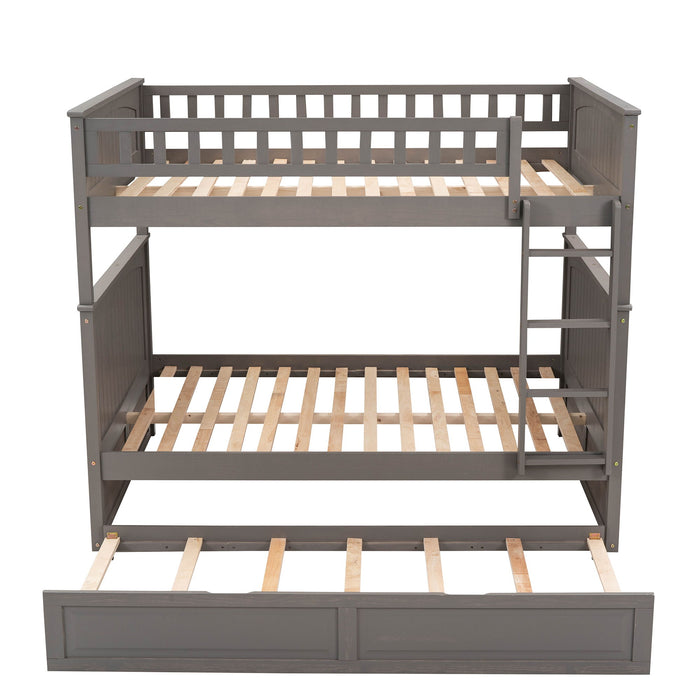 Bunk Bed With Twin Size Trundle, Guardrails