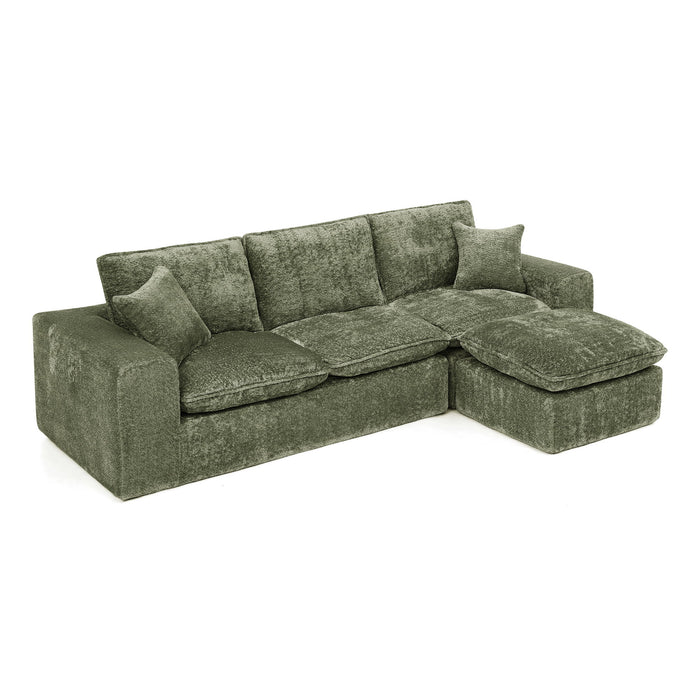Sectional Sofa With Moveable Ottoman