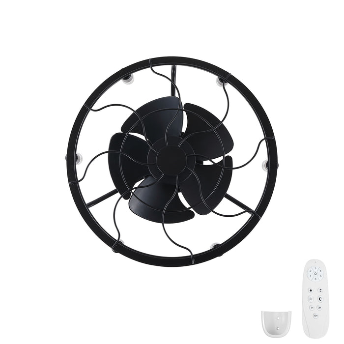 Modern Farmhouse Ceiling Fan, Adjustable Hanging