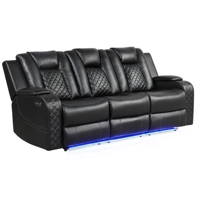 Benz - Power Reclining Sofa With LED Lighting