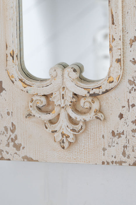 Full Length Mirror With Solid Wood Frame, Floor Mirror For Living Room Bedroom Entryway - White