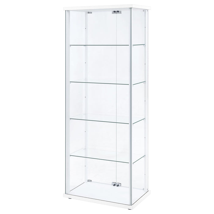 Hyacinth - 4 Shelf Curio Cabinet