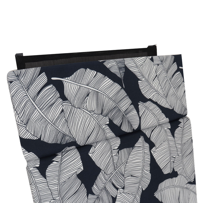 2 Piece Chaise Lounge Chair Cushion Set With Ties