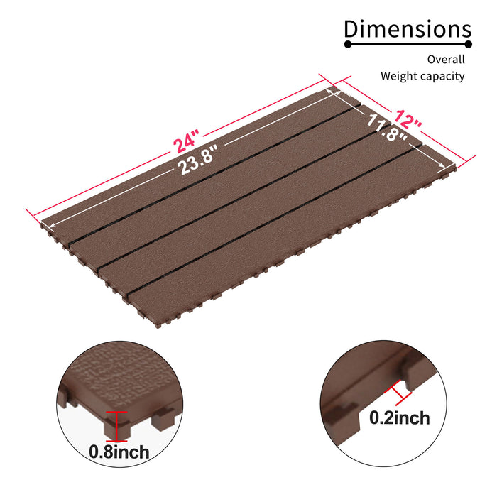 Diy Module Interlocking Decking Tiles Floor Tile For Porch Poolside Outdoor And Indoor Balcony Backyard
