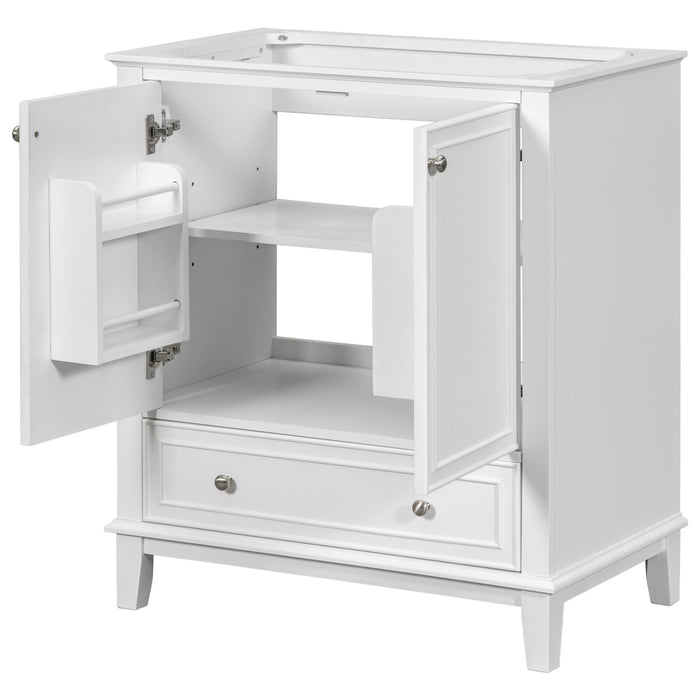 Modern Bathroom Vanity Base Only With Doors And Drawer