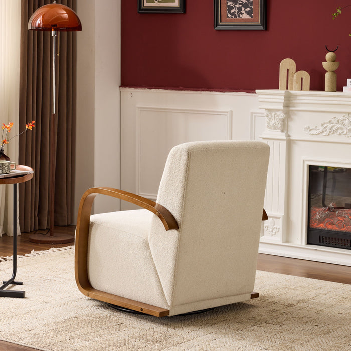 360° Swivel Accent Chair - Beige