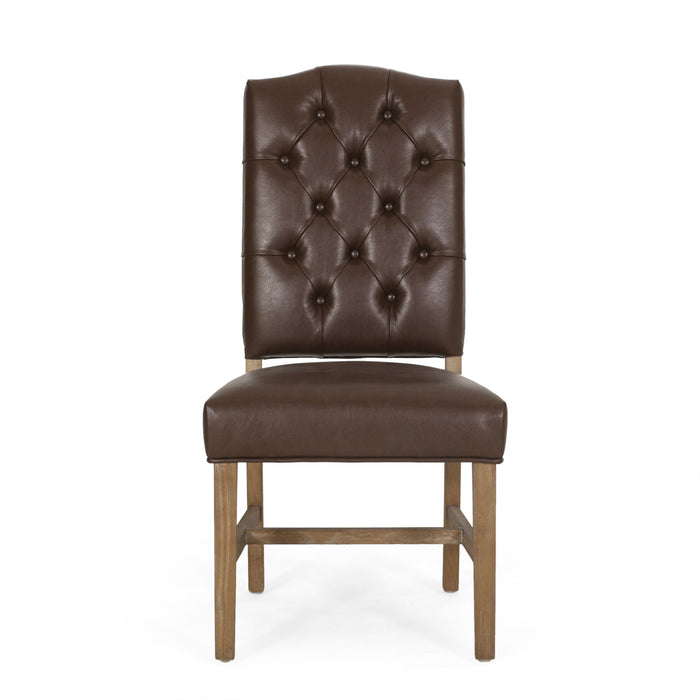 Elegant Dining Chair With Button Tufted Design
