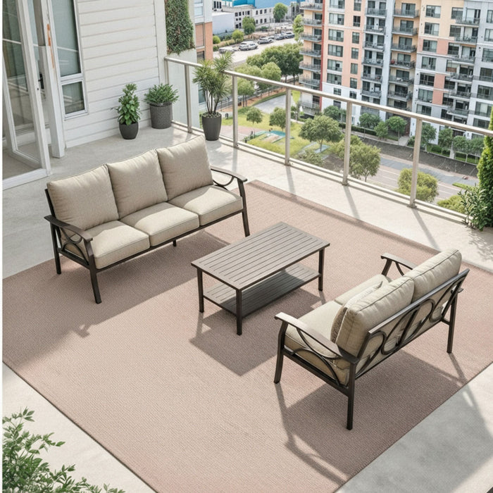 Patio Furniture Set & Coffee Table For Backyard