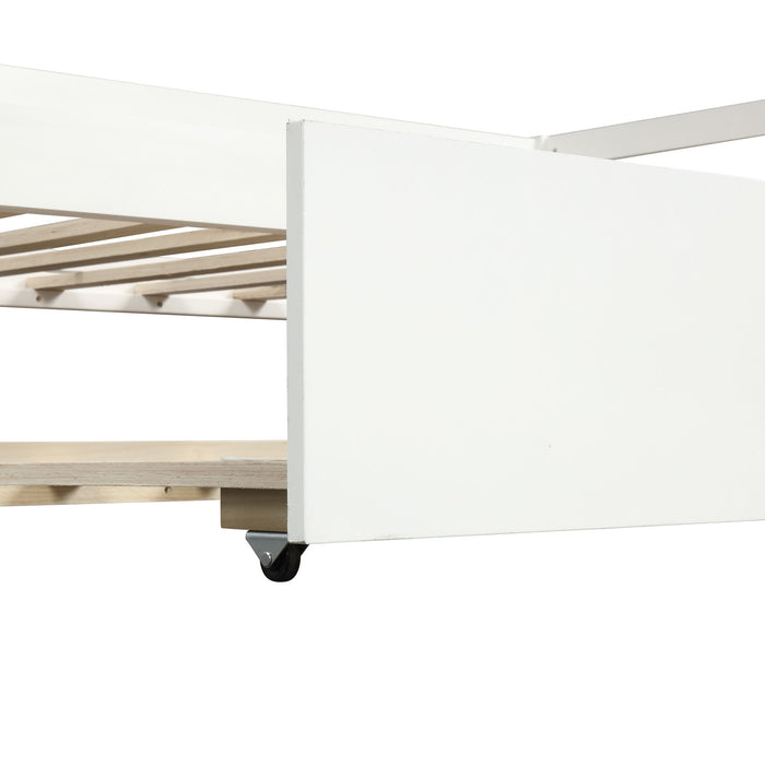 Twin Daybed With Trundle Frame Set