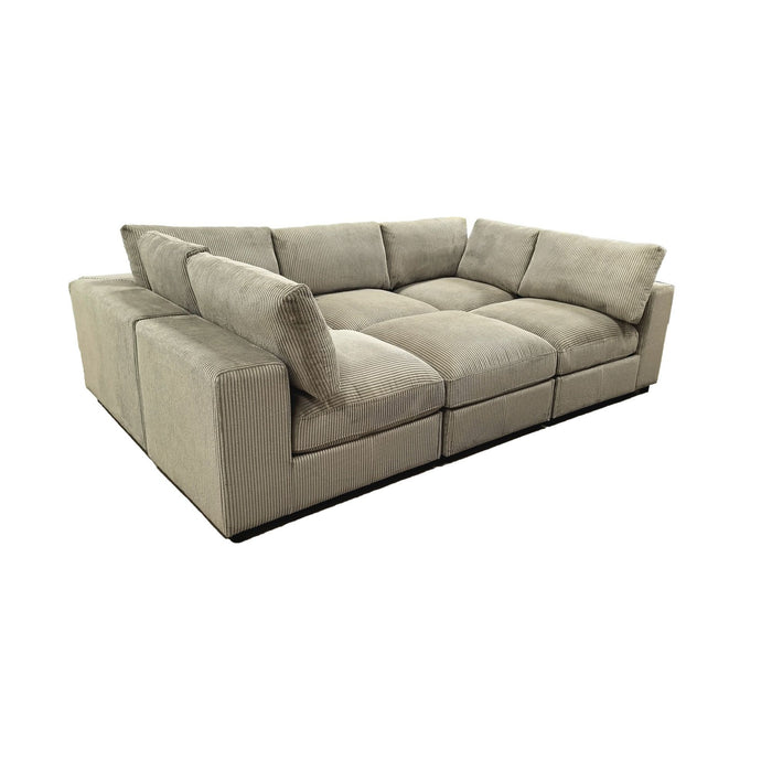 Reversible Modular Sectional Sofa With Custom Configuration