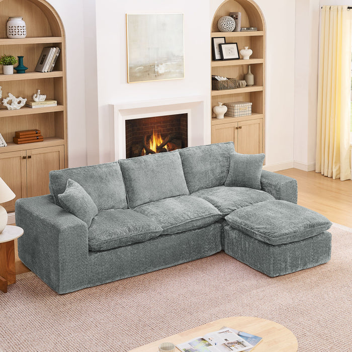Sectional Sofa With Moveable Ottoman