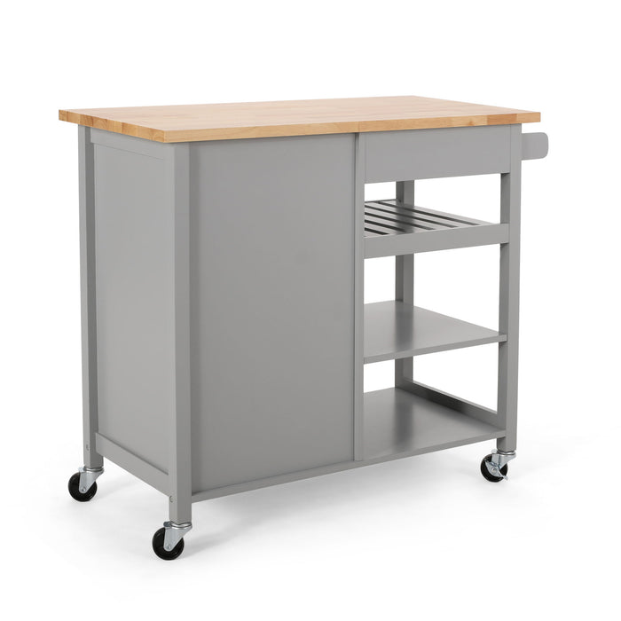 Contemporary Design Kitchen Cart With Wheels