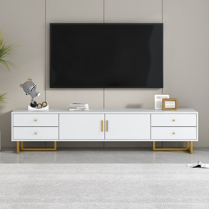 TV Stand With Storage For Living Room