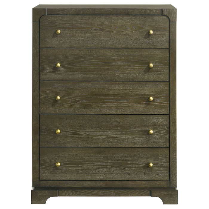 Harbington - 5 Drawer Chest - Chocolate