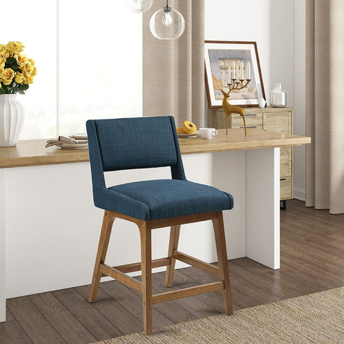 Boomerang - Dining Counter Stool Cushion - Navy