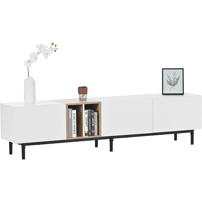 TV Stand With 3 Doors, Media Console Table