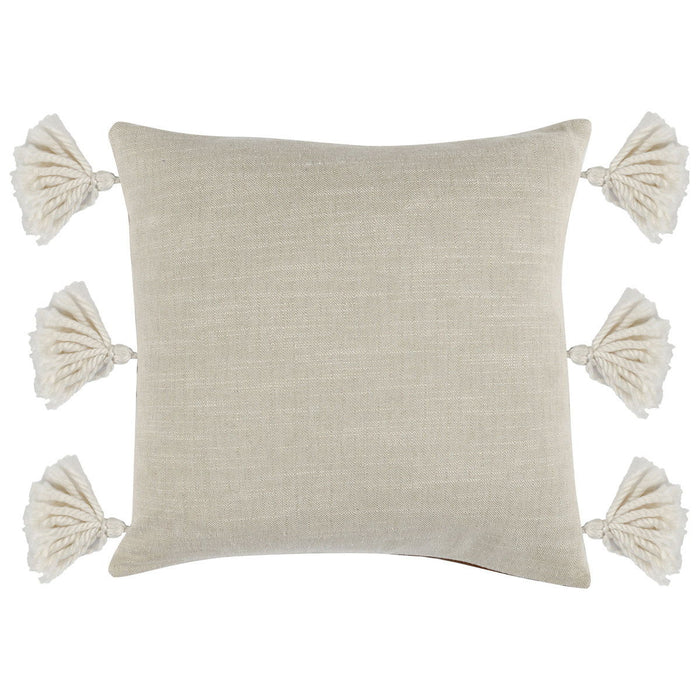 Ezekiel - DV Vegan Leather Pillow - Brown