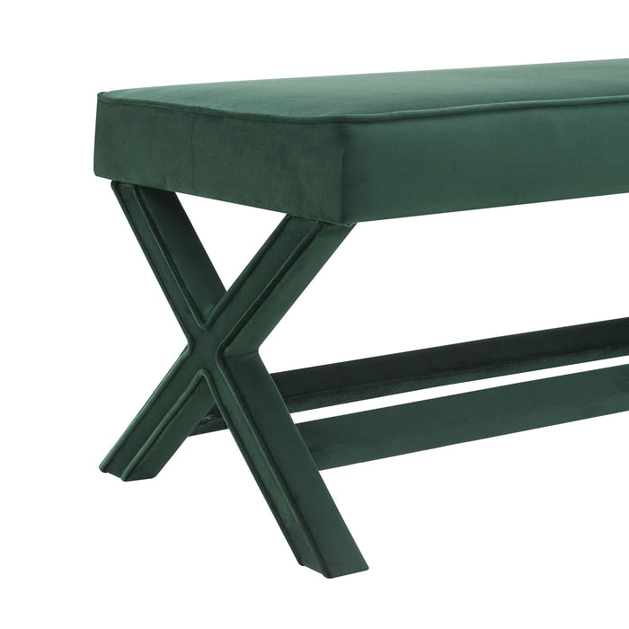 Comfort Double Bench Upholstered With X Crossed Legs