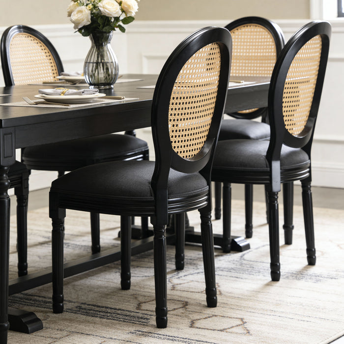 French Country Dining Chairs With Round Back (Set of 2)