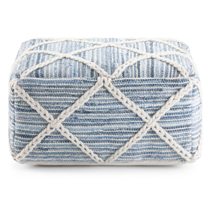 Cowan - Handcrafted Square Pouf