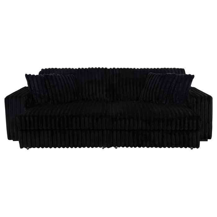 Clifford - Upholstered Dual Power Chaise Sofa - Black