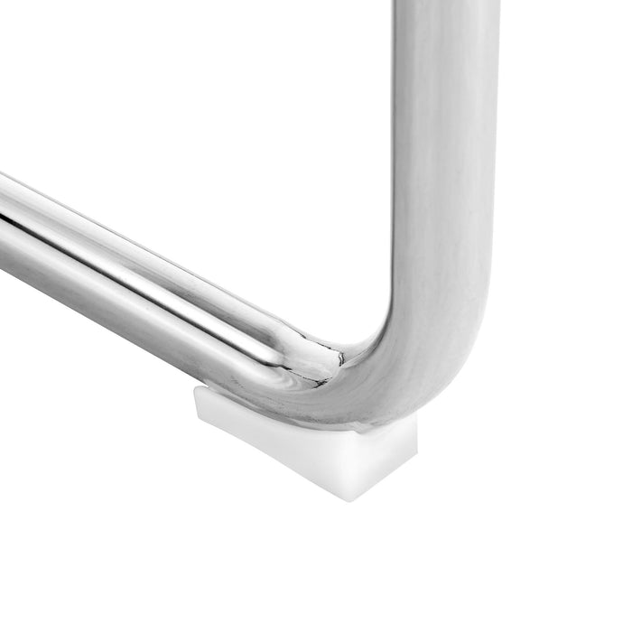 Modern Dining Chairs With Padded Seat, Metal Legs