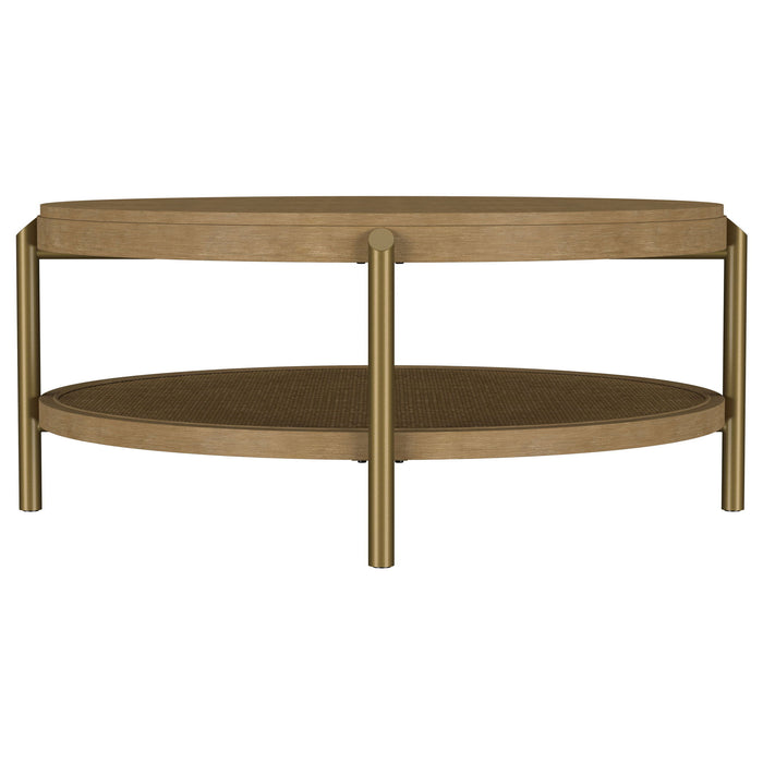 Benson - Round Table With Storage Shelf