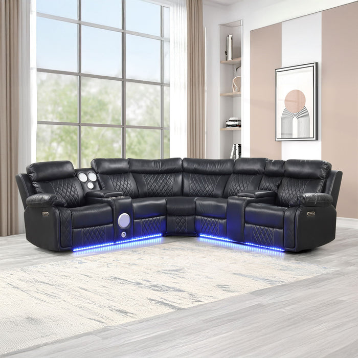Lacrosse - Power Reclining Sectional Sofa