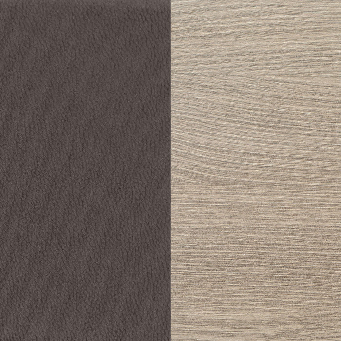 Staten - Upholstered Armless Accent Chair - Dark Brown