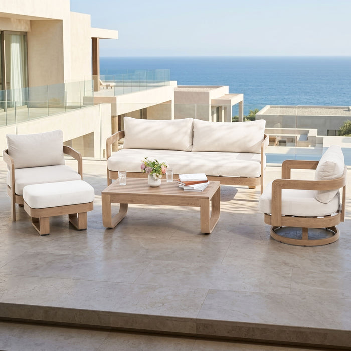 Swivel Chair For Patio - Oak