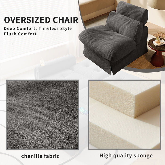 Accent Chair, Soft Medium Firm Upholstery For Living Room