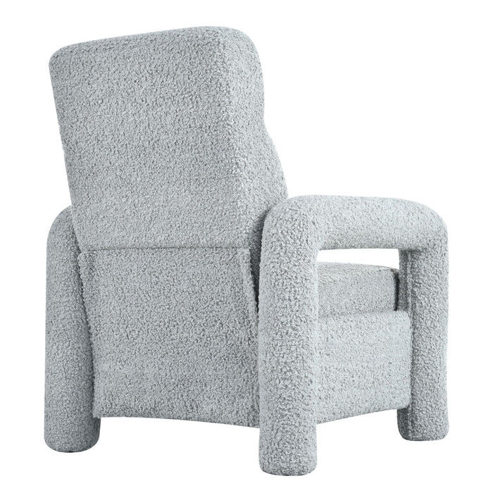 Push Back Recliner Armchair Upholstered Recliner Chair Single Sofa With Adjustable Backrest