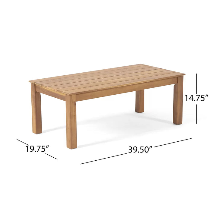 Avacyn - Outdoor Acacia Wood 4 Seater Chat Set With Cushions