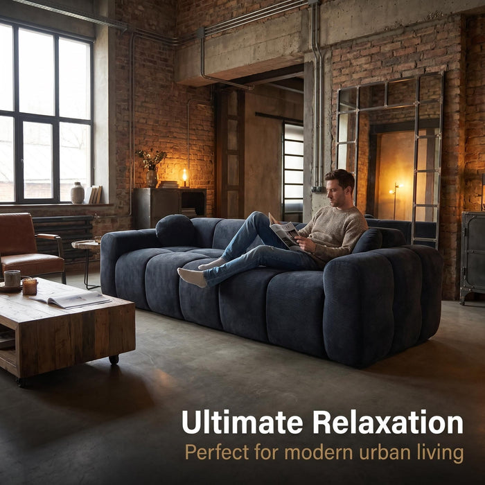 Extra Large Compression Sofa, Cloud Puff Couch For Living Room
