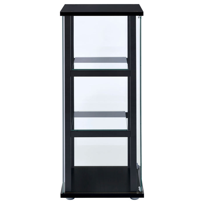Callie - 3 Shelf Curio Cabinet - Black