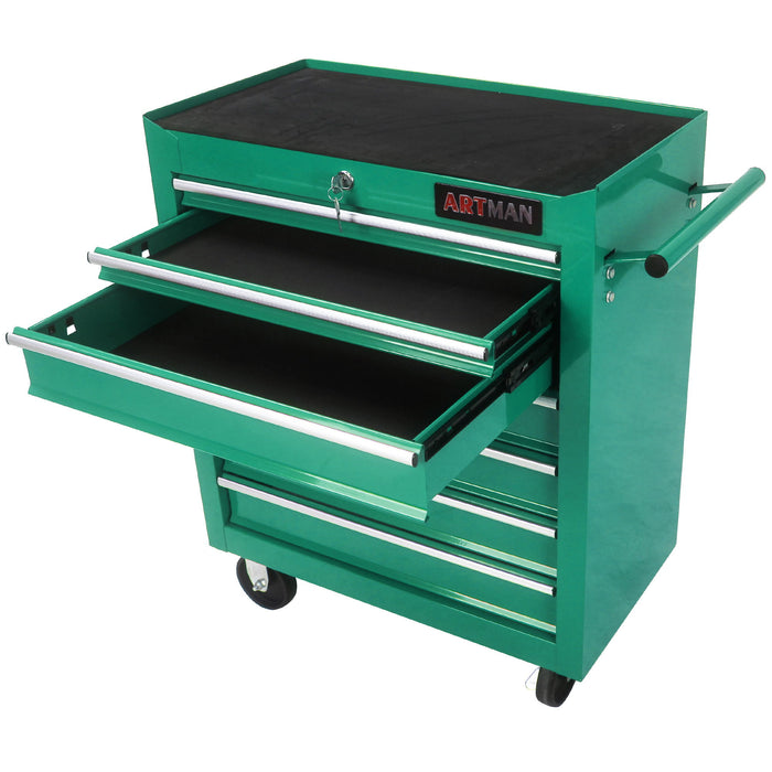 7 Drawers Multifunctional Tool Cart With Swivel Wheels